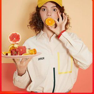 Simple sweet beige shirt